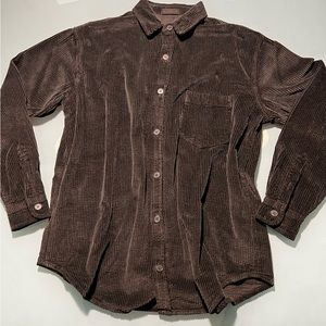 CP Shades Wide Wale Cord Shirt in Black